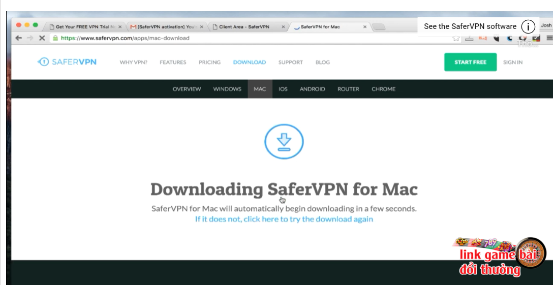 Tải ứng dụng SaferVPN về máy